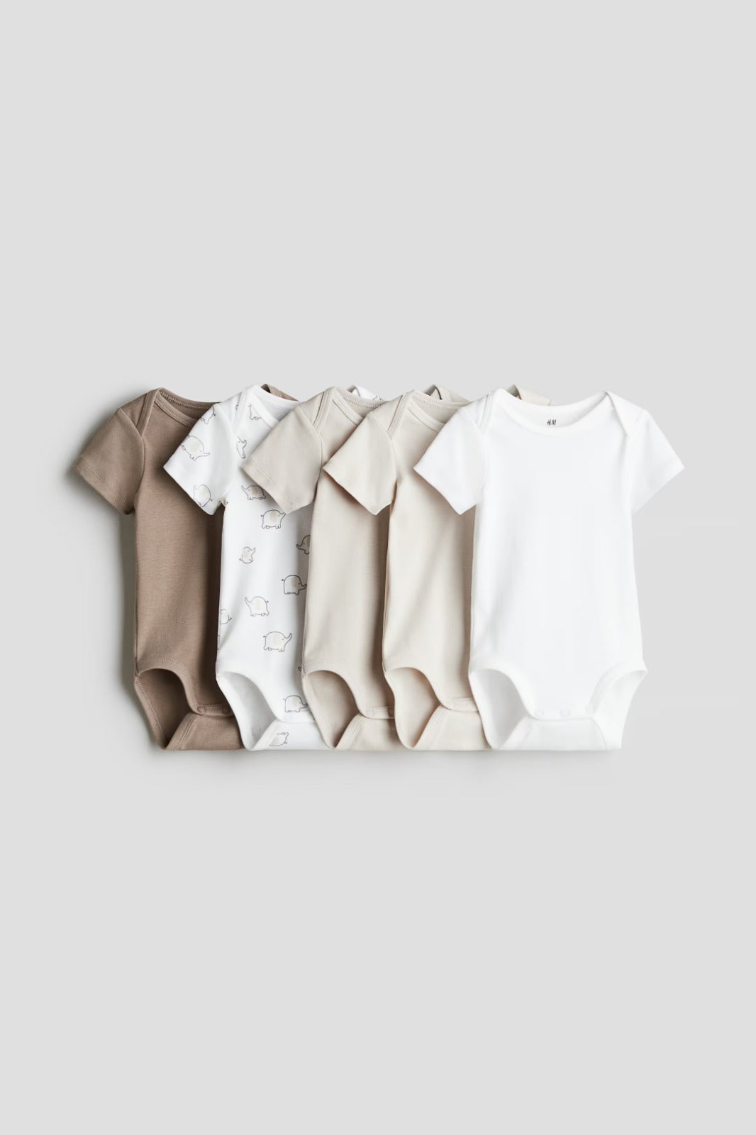 Set 5 mamelucos elefante bebe niño niña H&M 1159381025