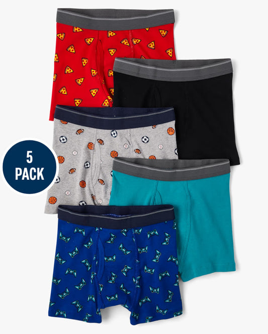 Set 5 boxer calzoncillos ropa interior niño deportes Childrens Place 3048554