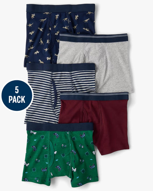 Set 5 boxer calzoncillos ropa interior niño dinosaurios musica Childrens Place 3054829