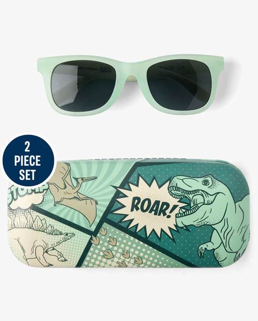 Lentes con estuche dinosaurio verde Childrens Place 3059277