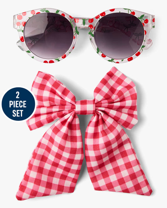 Set 2 piezas lentes chongo rosado bebe niña Childrens Place 3059164