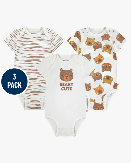 Set 3 mamelucos blanco osos bebe niño Huggies Childrens Place 3056044