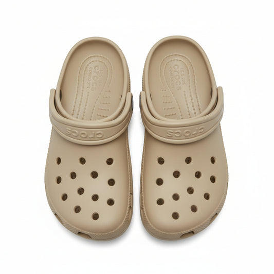Crocs bebe niño niña beige