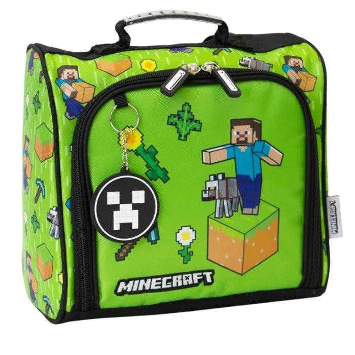 Lonchera verde niño Minecraft M35-220433