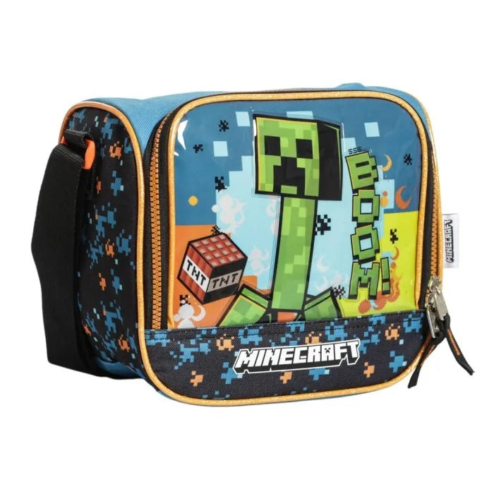 Lonchera azul niño Minecraft M35-220417