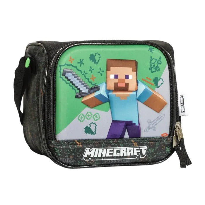 Lonchera negra niño Minecraft M35-220397