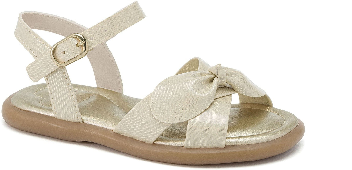 Sandalias doradas bebe niña WorldColors 108017000-000069