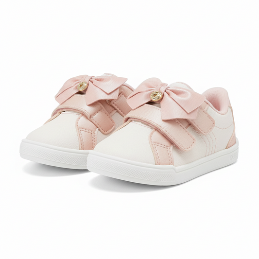 Tenis zapatos para caminar chongo rosado bebe niña KLIN 3580140-016847