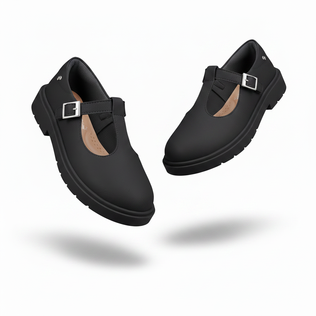 Zapatos negros escolares niña PAMPILI 480.003.000