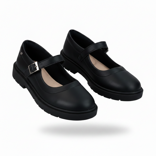 Zapatos escolares negros niña PAMPILI 480.016.002