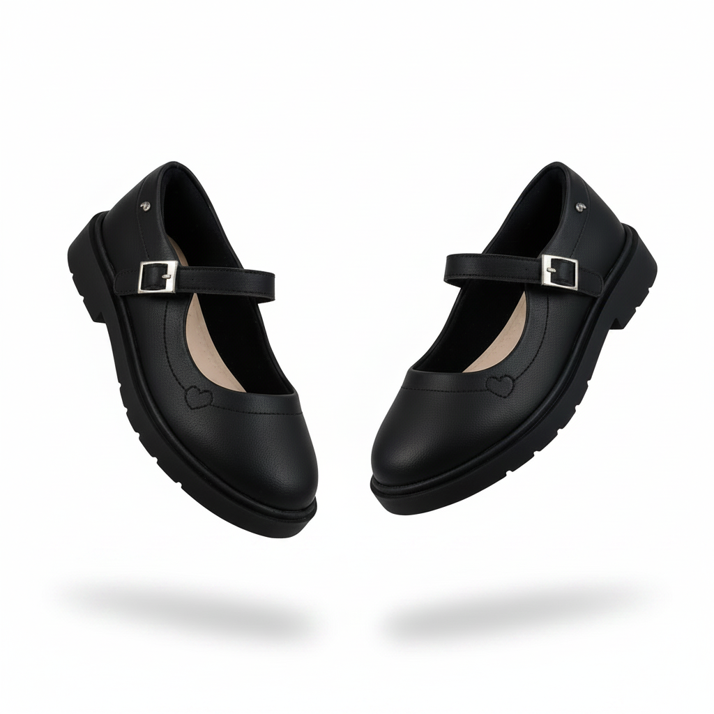 Zapatos negros escolares niña PAMPILI 480.018.002