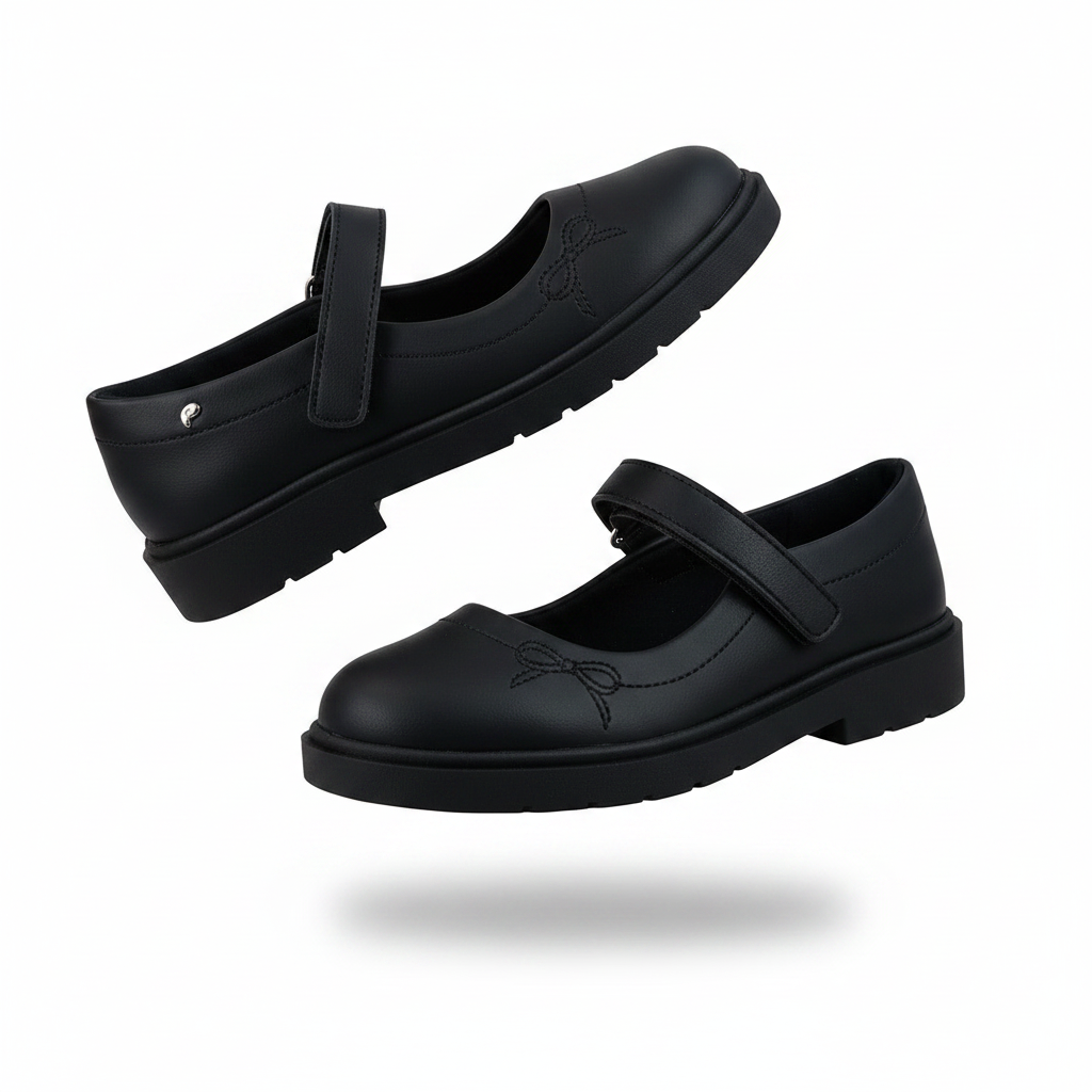 Zapatos negros escolares niña PAMPILI 480.019.002