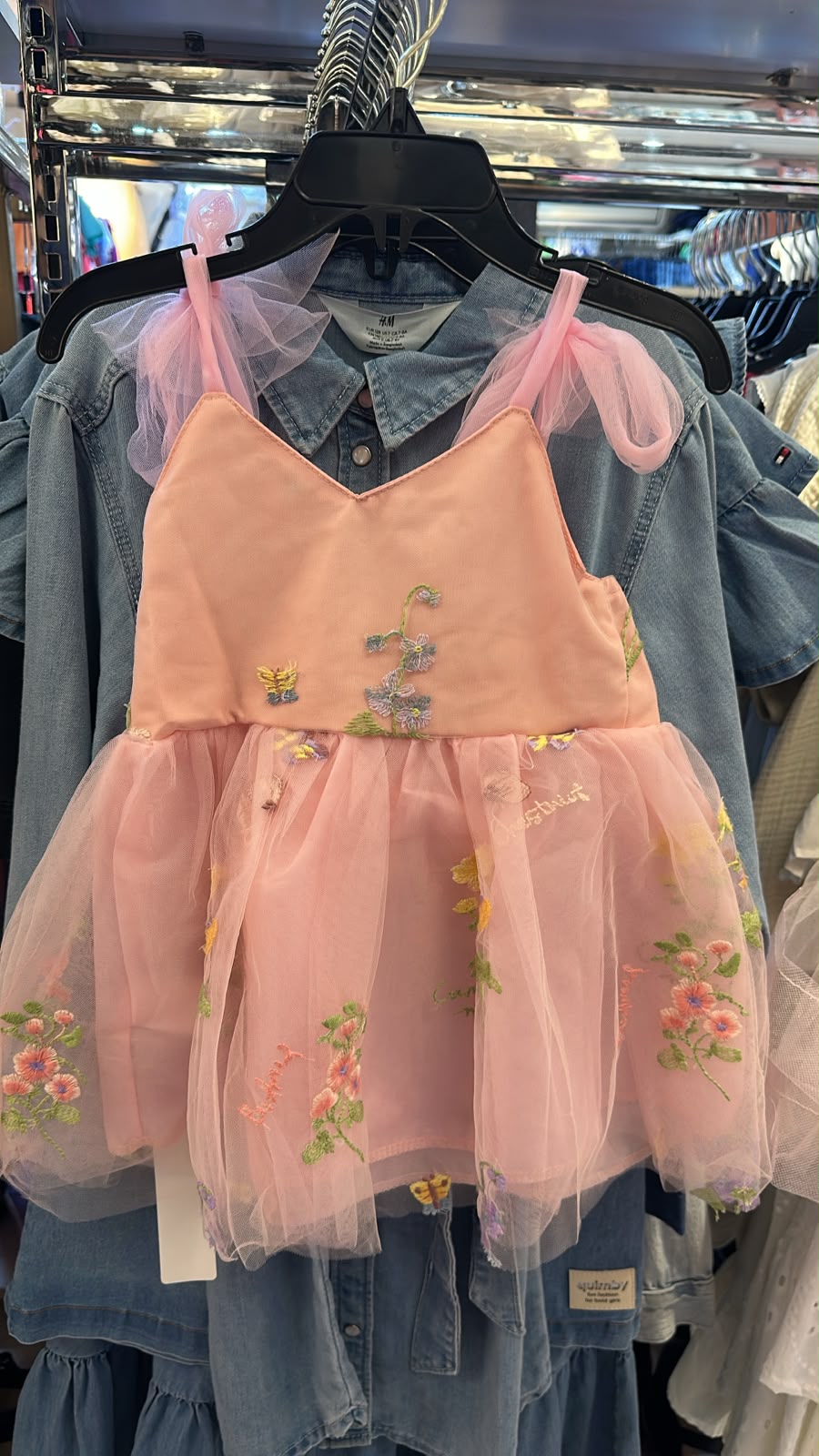 Vestido rosado flores bebe niña BK2312C062
