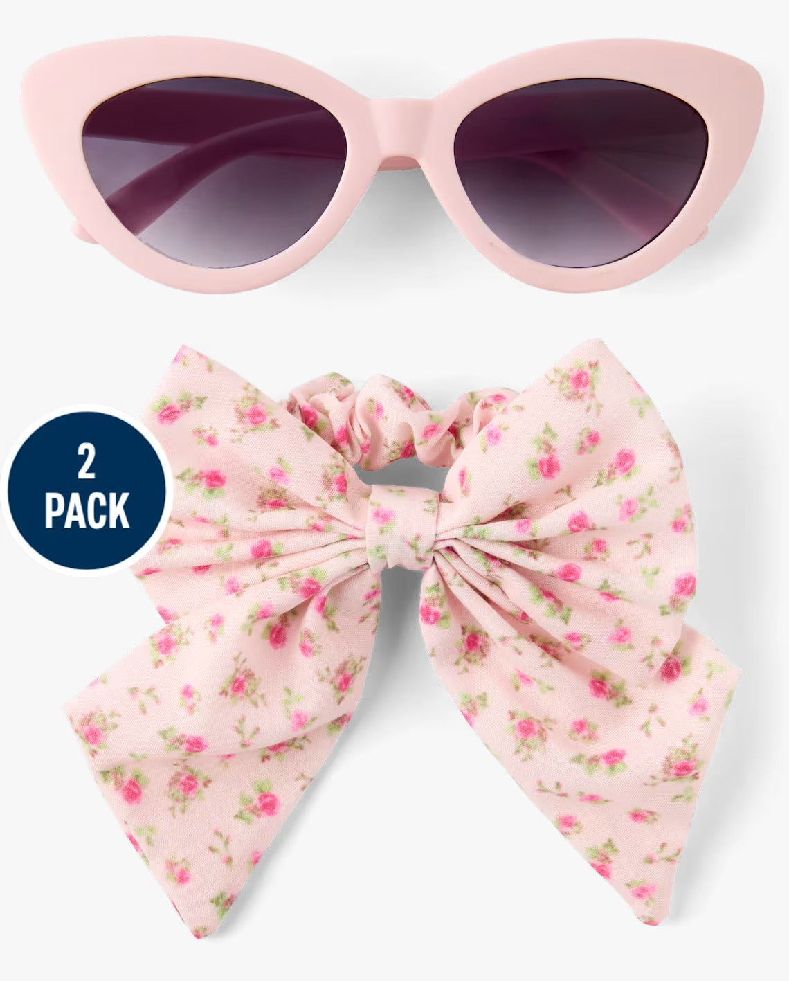 Set 2 piezas chongo lentes rosados niña Childrens Place 3058291