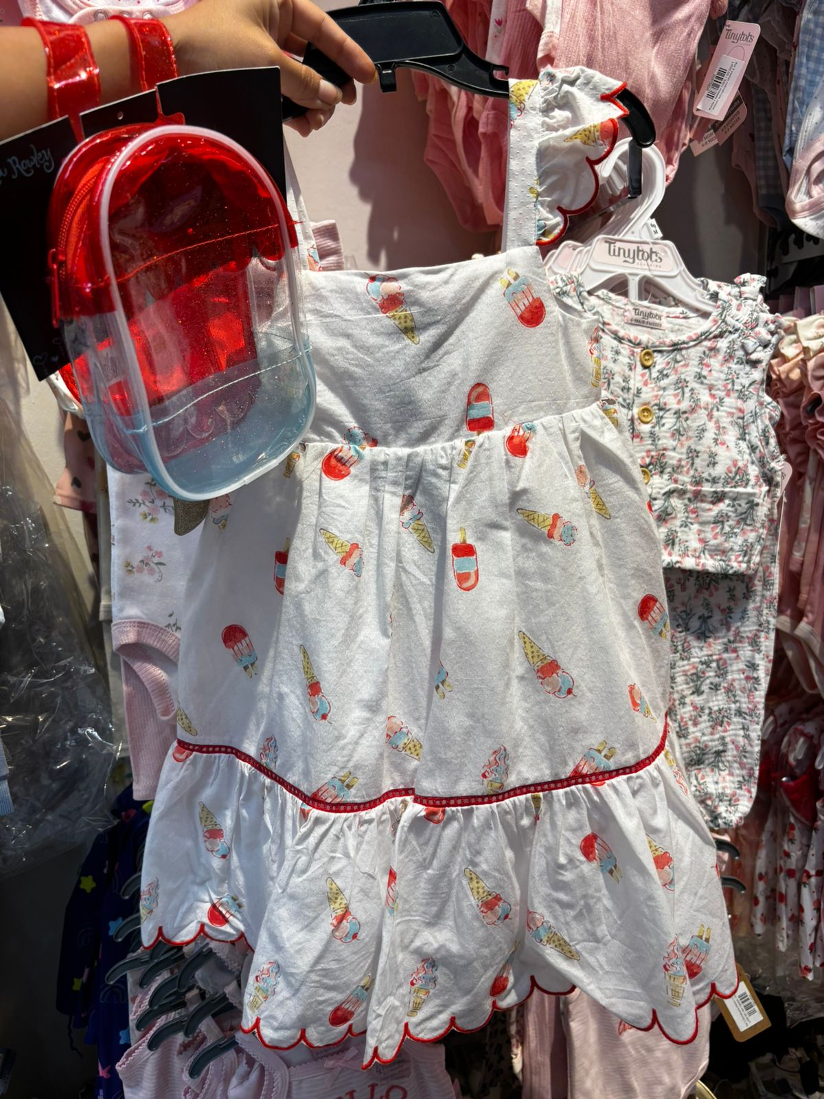Vestido blanco paletas niña
