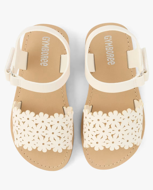 Sandalias blancas flores niña Gymboree 3058410