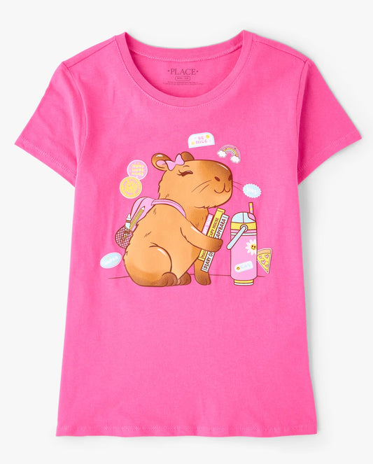 Camisa rosada niña capibara Childrens Place 3061840