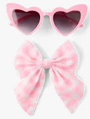 Set 2 piezas diadema chongo lentes rosados Gymboree 3058286