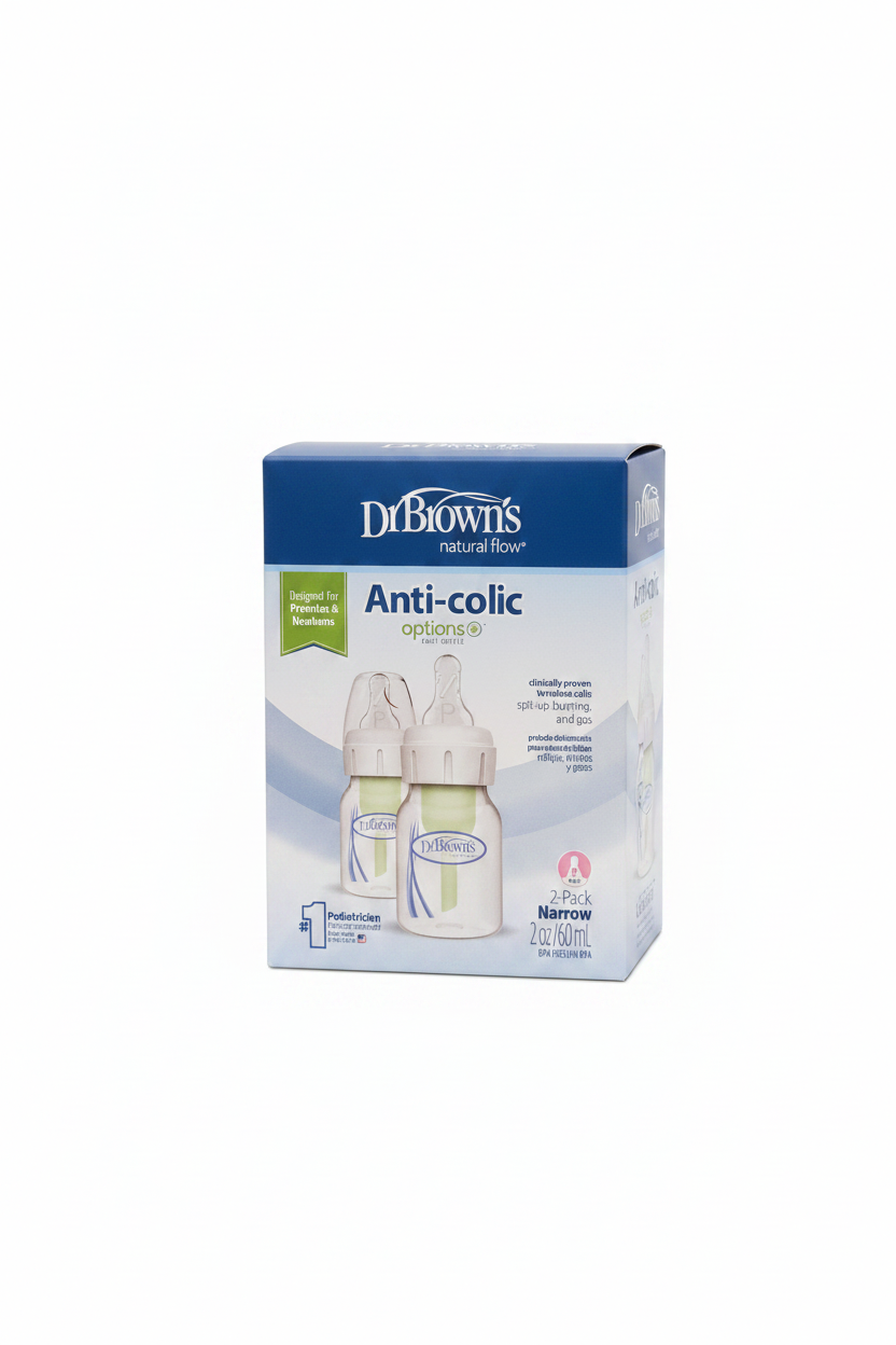 Set 2 pepes azul Dr Brown anticolicos bebe niño 2 oz 60ml