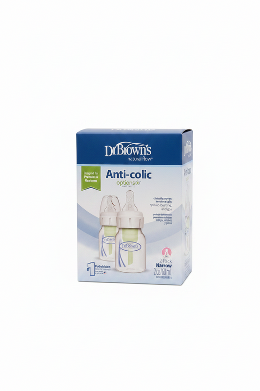 Set 2 pepes azul Dr Brown anticolicos bebe niño 2 oz 60ml