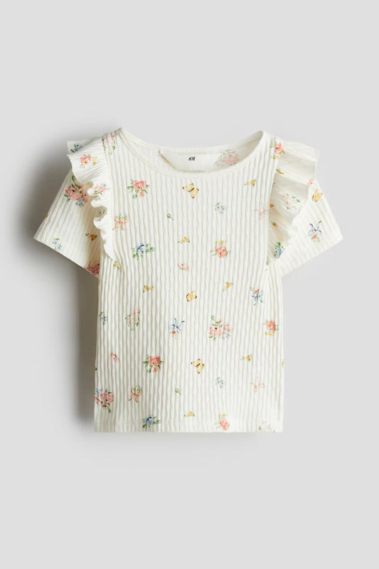 Camisa blanca mariposas H&M 1282330