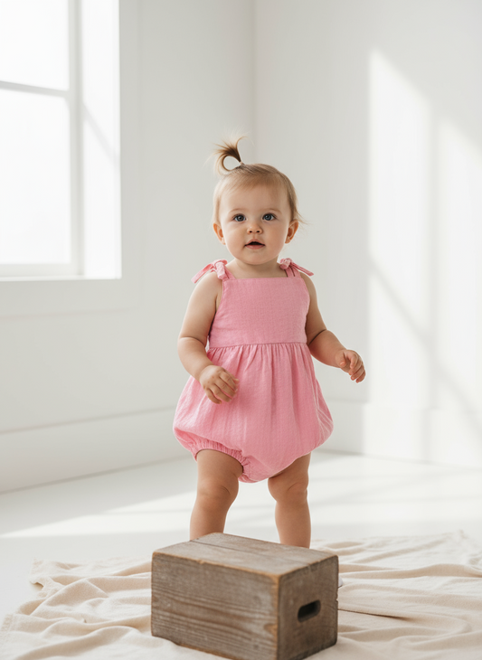 Vestido rosado bebe niña Old Navy