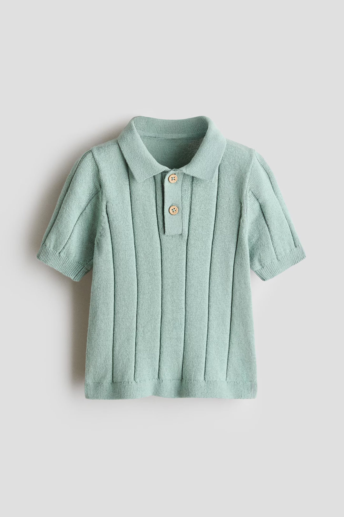 Camisa old money polo verde claro niño H&M 1133579025
