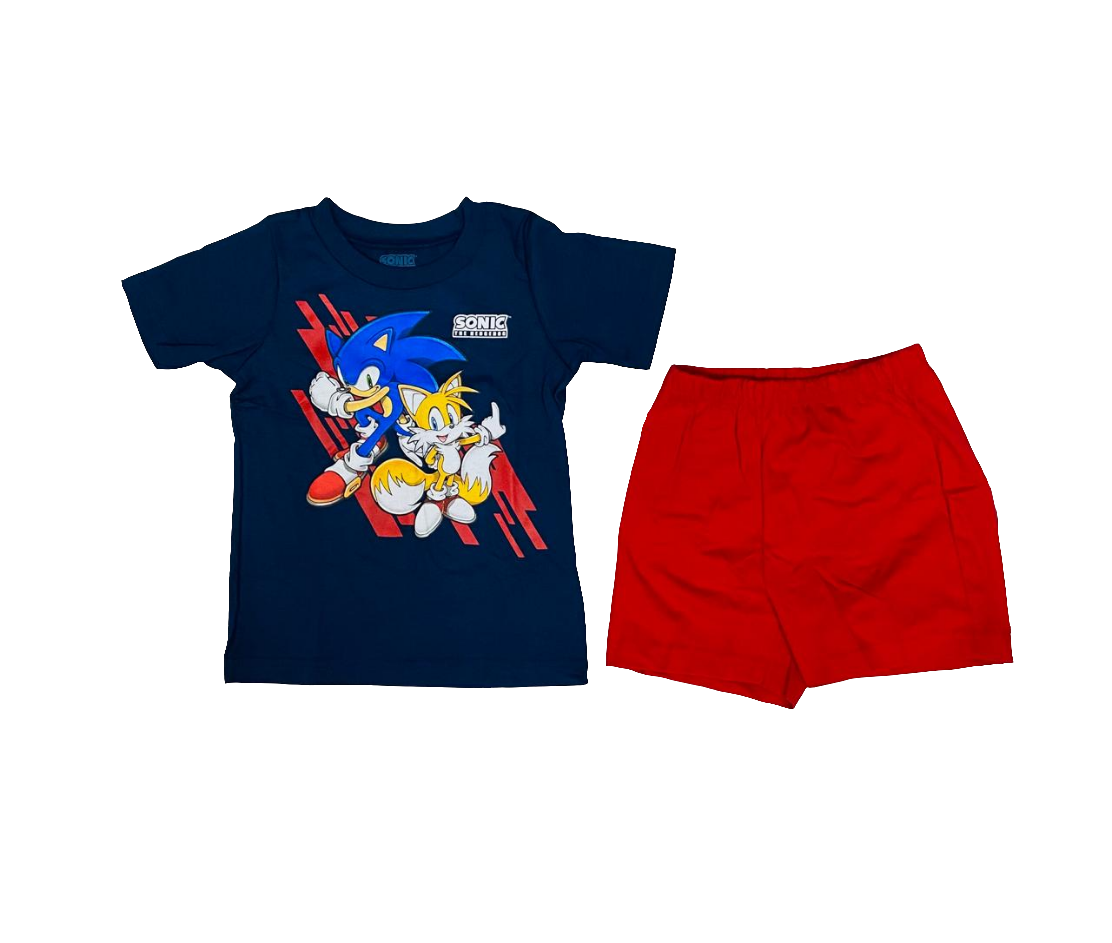 Set 2 piezas Sonic camisa short niño St. Jacks  3000174501