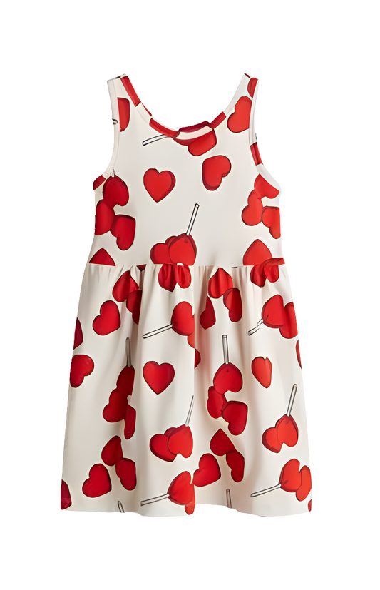Vestido  paletas corazon H&M niña