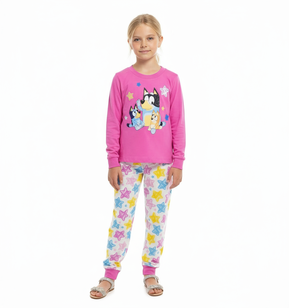 Pijama set 2 piezas Camisa Pantalon Estrellas niña  bluey St Jacks  2080179501
