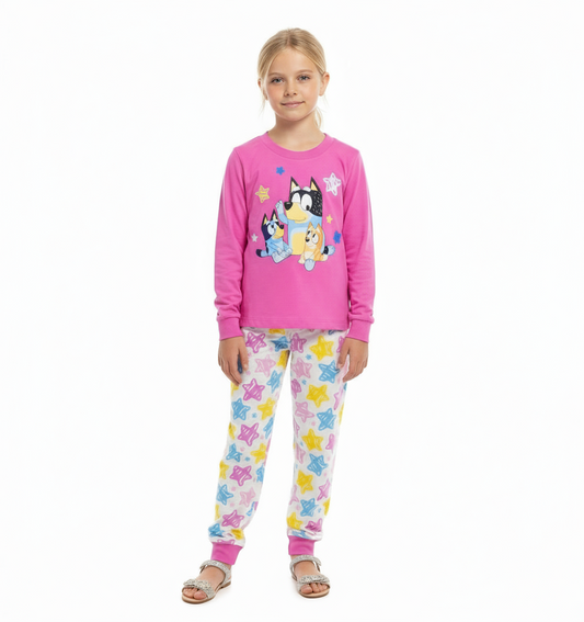 Pijama set 2 piezas Camisa Pantalon Estrellas niña  bluey St Jacks  2080179501
