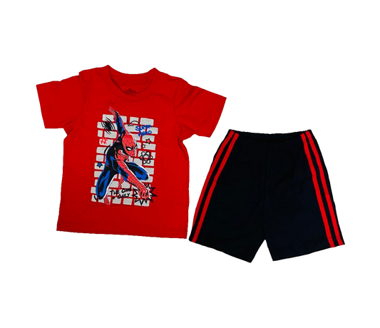 Set 2 piezas spiderman camisa short niño St Jacks 3000174203