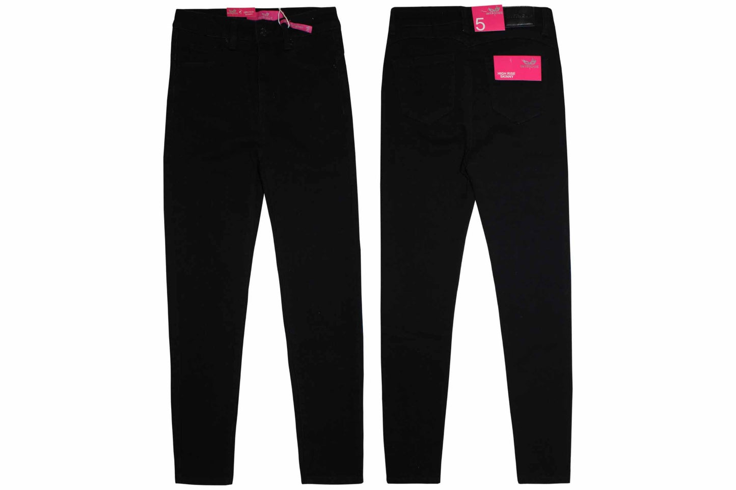 Jeans dama Pantalon tiro alto Skinny negro tallas 3 al 15 Intrigue IN2-1867 690590
