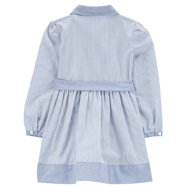 Vestido azul rayas Carters
