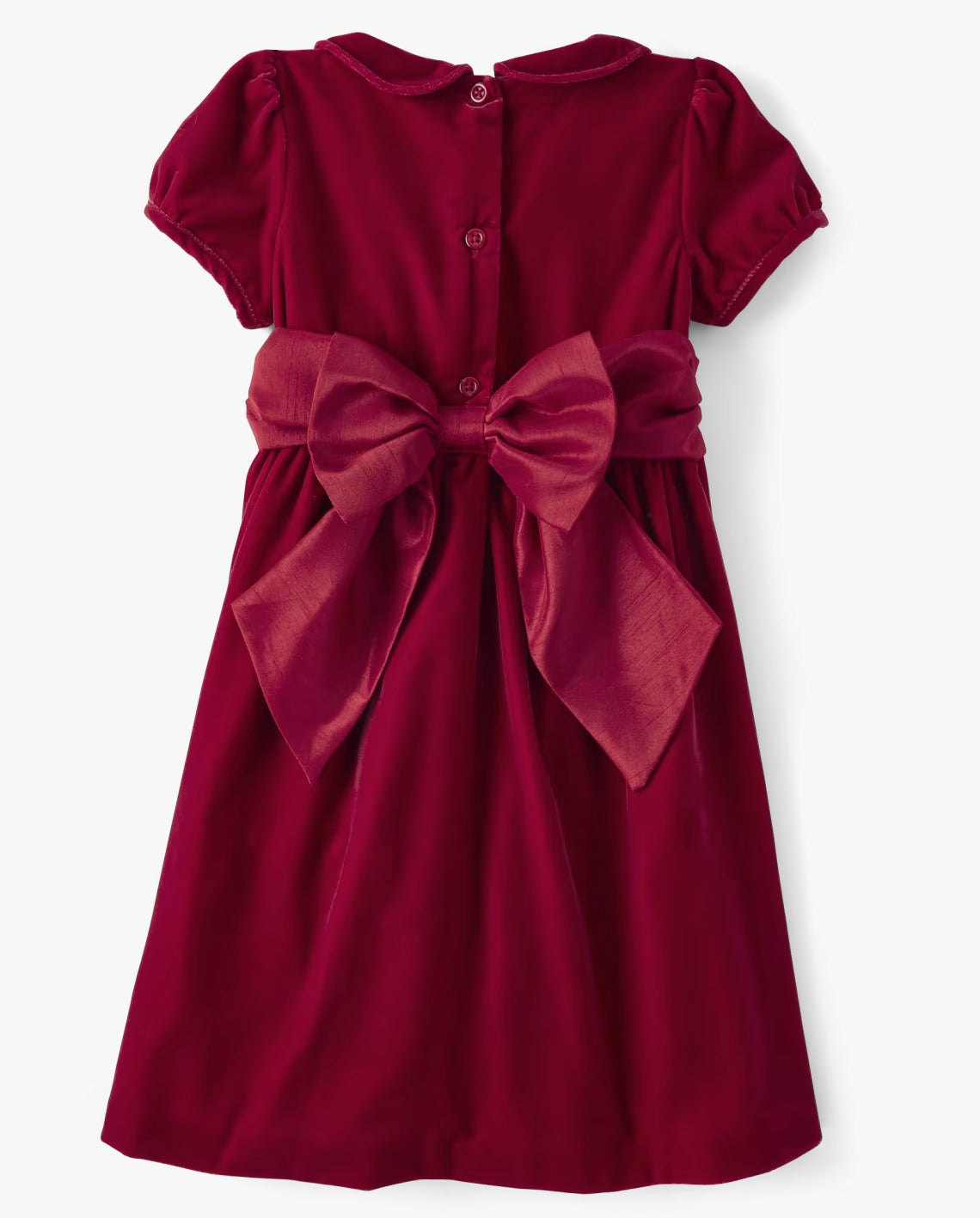 Vestido rojo vino niña Gymboree velvet chongo coello peter pan 13468656