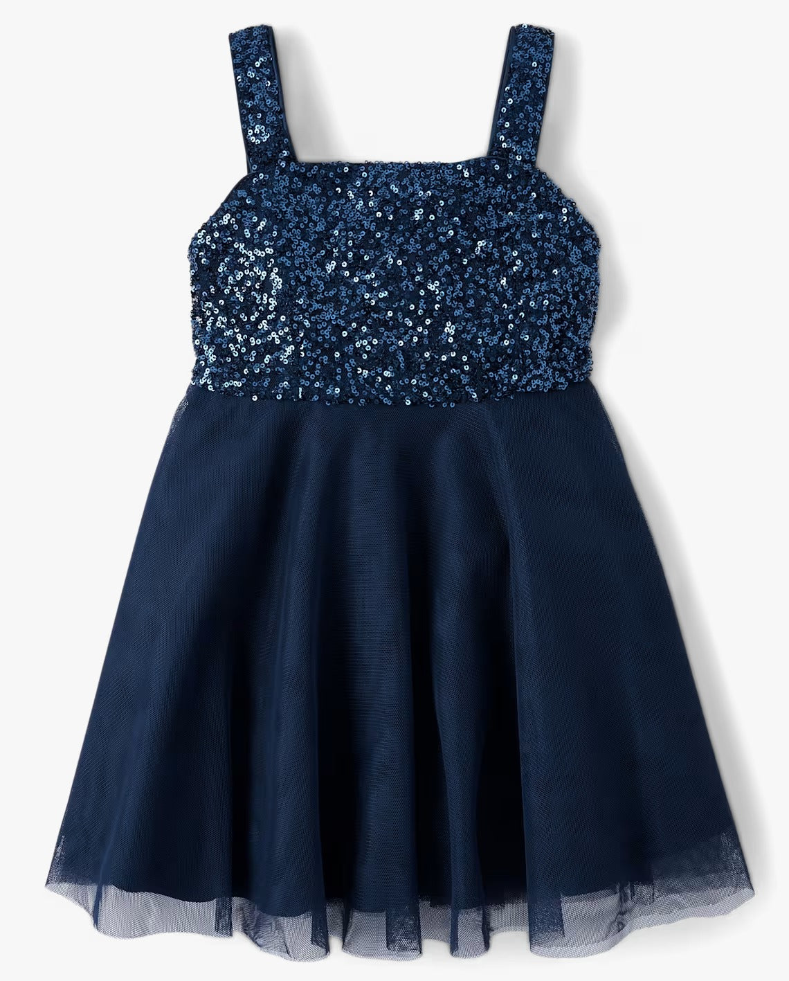 Vestido gala azul lentejuelas childrens place 49375728