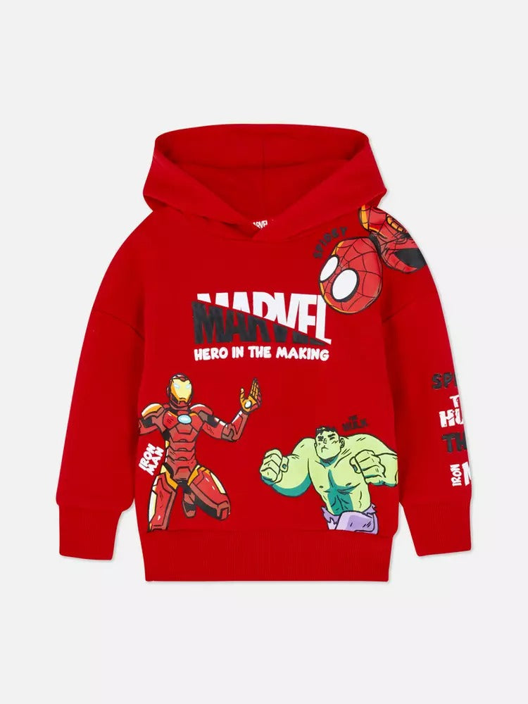 Sueter rojo hoodie gorro marvel Primark 67856880