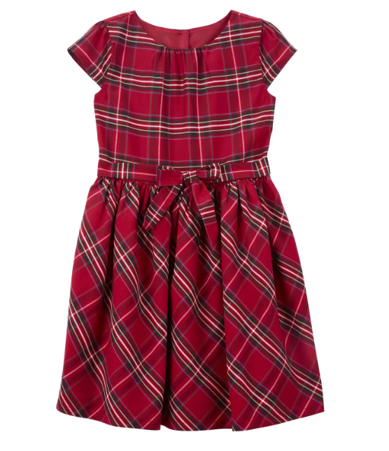 Vestido rojo cuadros carters 18m -14 años 20998896