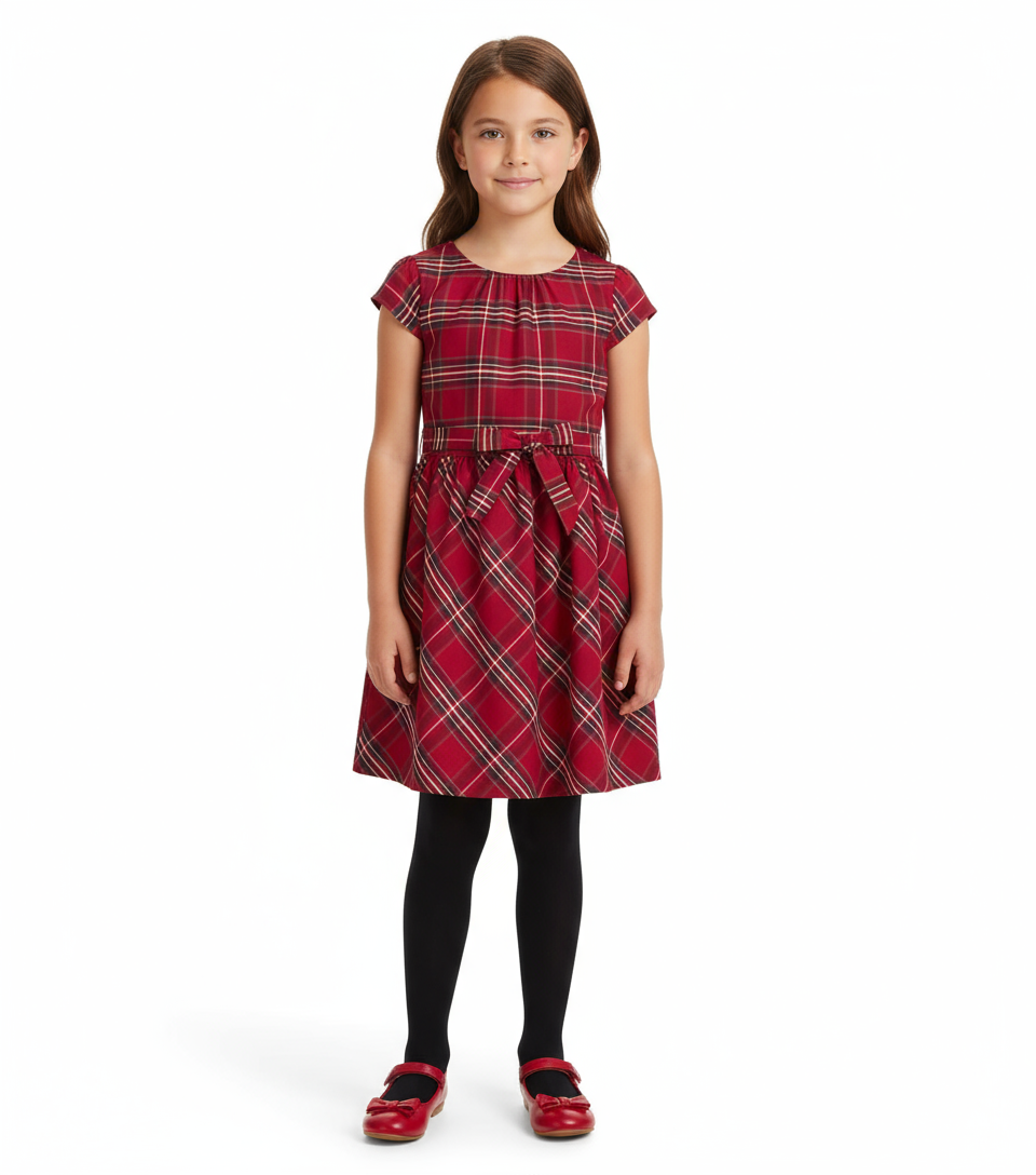 Vestido rojo cuadros carters 18m -14 años 20998896