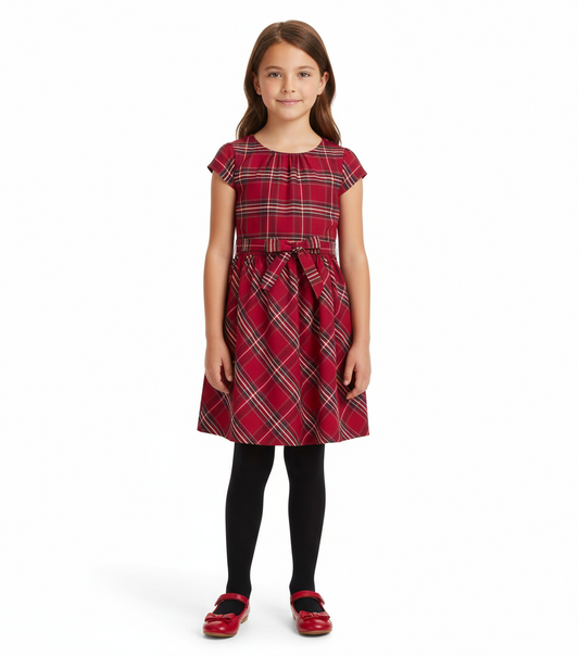 Vestido rojo cuadros carters 18m -14 años 20998896