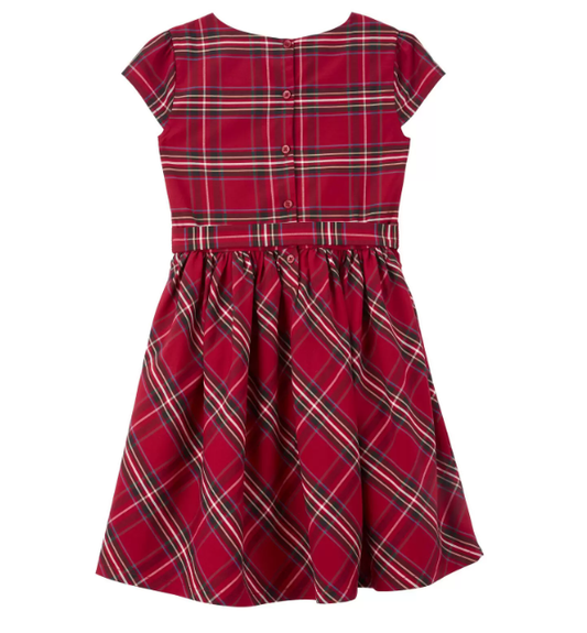 Vestido rojo cuadros carters 18m -14 años 20998896