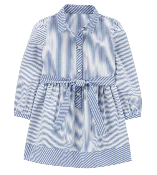 Vestido azul rayas Carters