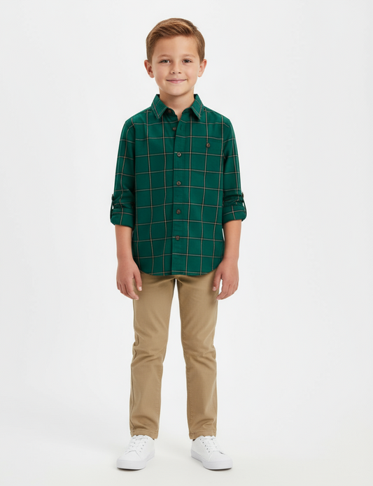Camisa verde carters niño 2 a 12 años formal 71759088