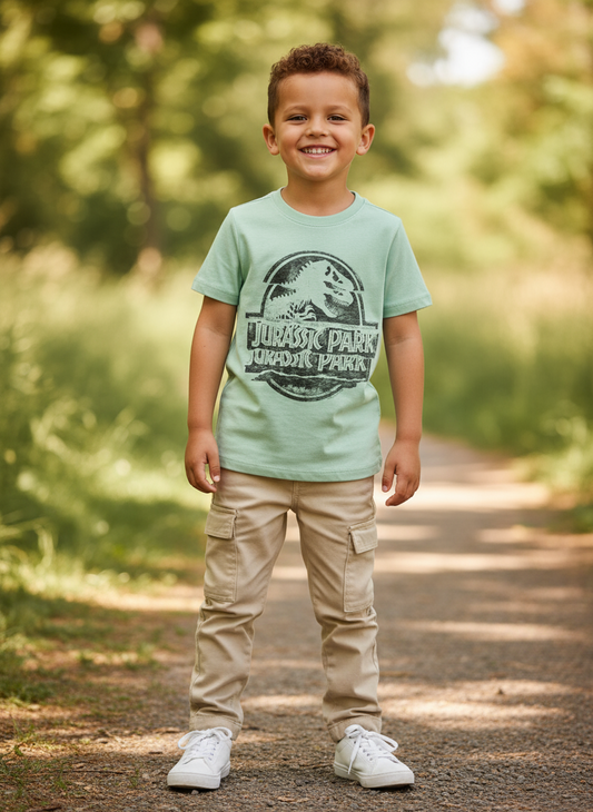 Camisa verde jurassic Old navy niño