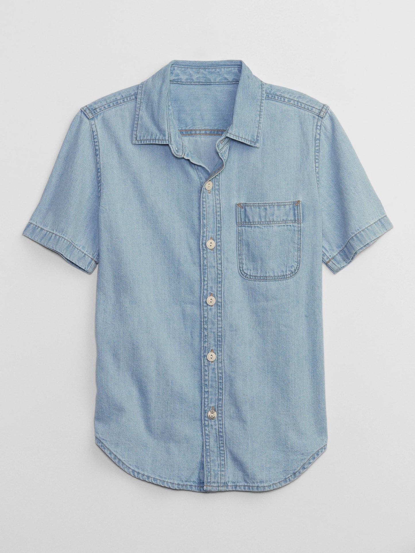 Camisa azul jeans Gap Formal niño