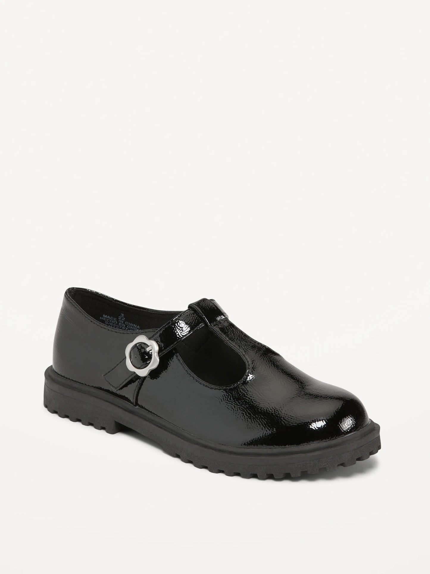 Zapatillas negras Charol old navy niña zapatos negros escolar