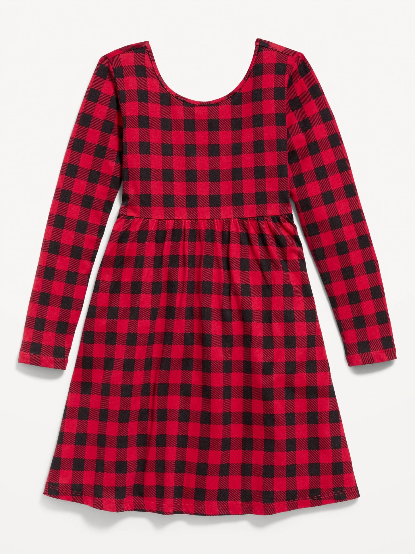 Vestido rojo cuadros Old Navy niña 83348720