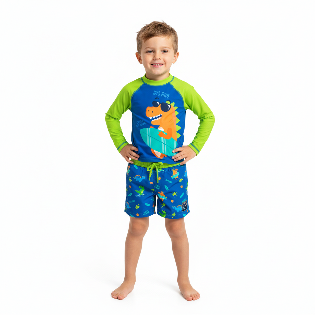 Set conjunto 2 piezas traje de baño niño dinosaurio St Jacks 3230006901-3220005201