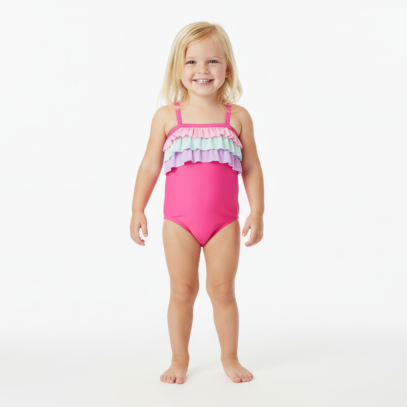 Traje de baño niña childrens place rosado