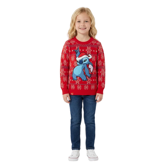 Sueter navideño niña rojo Stitch D1-STI-113D 590490